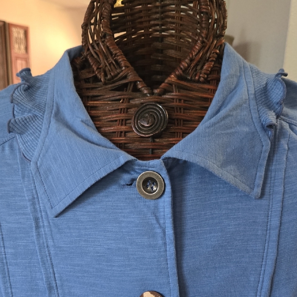 Neon Buddha Gray Cotton Top - Picture 8 of 12